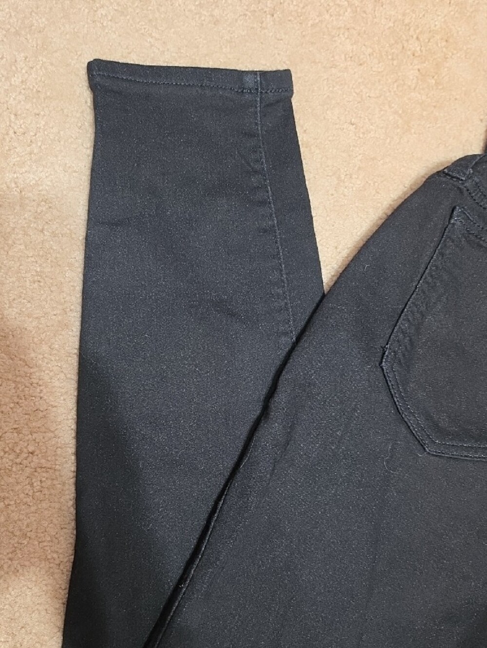 a:glow Black Skinny Jeans with Navy Pull-On Waistband - Picture 5 of 8